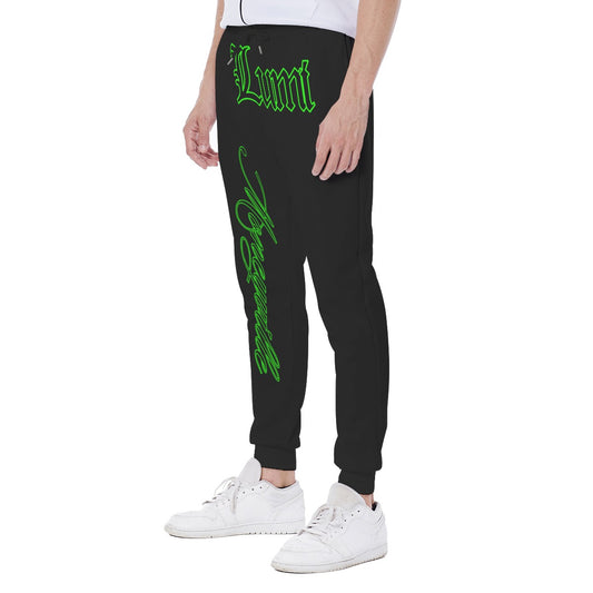 Green Moneyville Black Sweatpants
