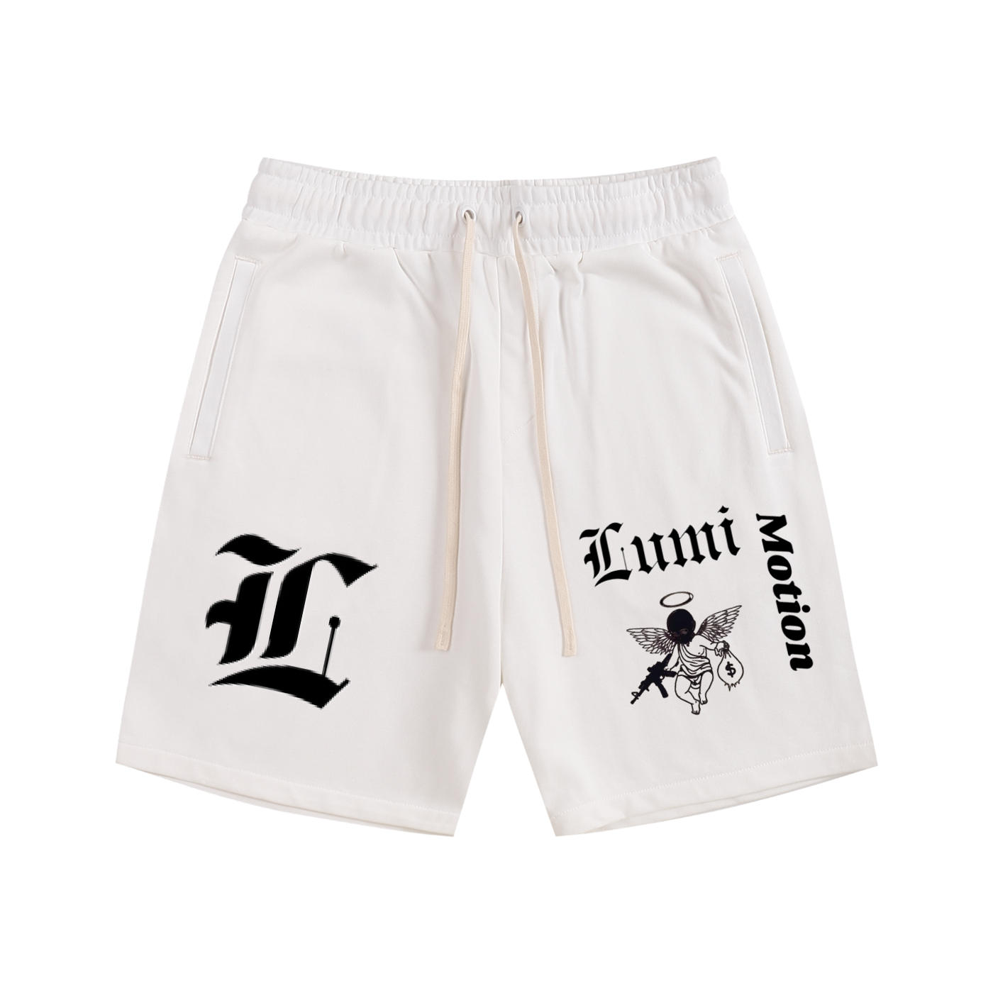 White Lumi Cotton Shorts