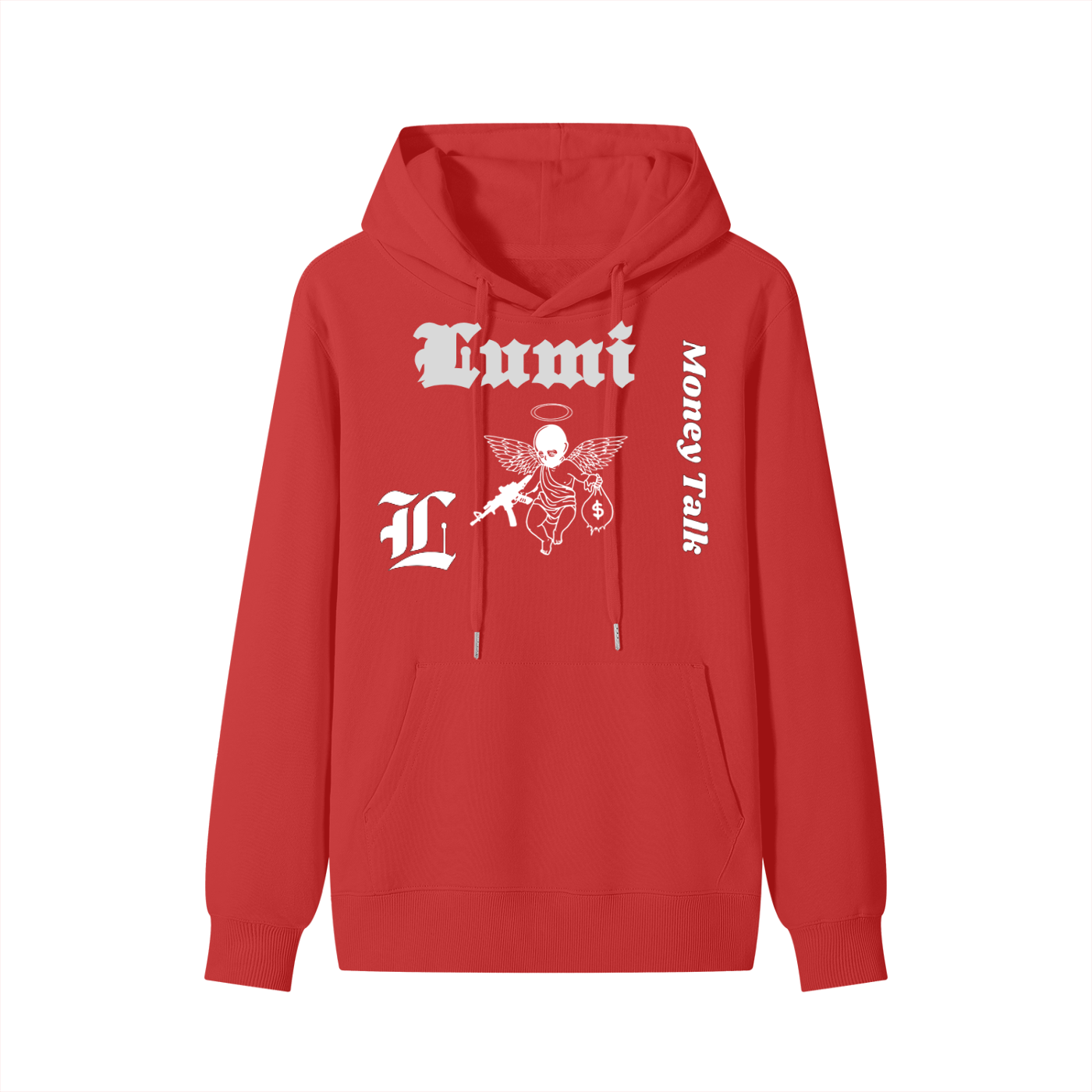 Red Lumi Cotton Hoodie
