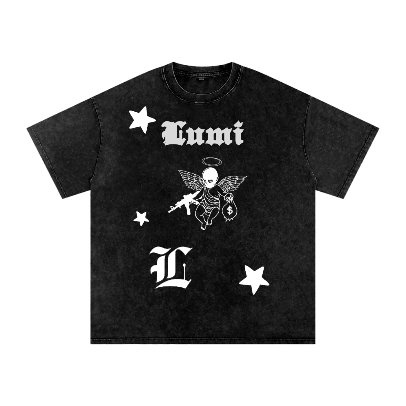Black Lumi Cotton T-Shirt